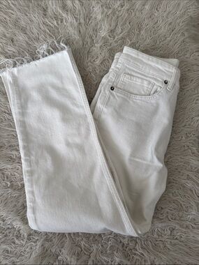 All Saints Eden White hi-rise straight jeans sz 26